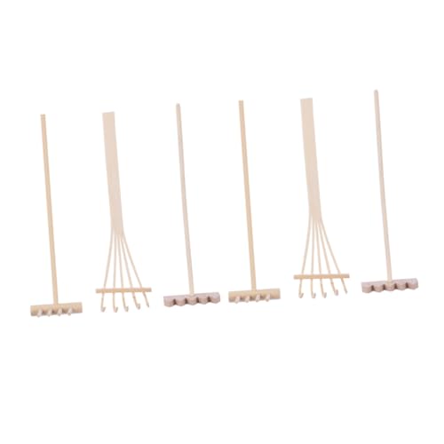 WEKAMOS 6 Stück Teiliges Mini Bambus Zen Gartenwerkzeug Langlebige Bambus Rakes mit Designs als Sandkasten Zubehör und Miniatur Gartendekoration für Desktop Zen Garten Meditation WEKAMOS 6 Stück Teiliges Mini Bambus Zen Gartenwerkzeug Langlebige Bambus Rakes mit Designs als Sandkasten Zubehör und Miniatur Gartendekoration für Desktop Zen Garten Meditation von WEKAMOS
