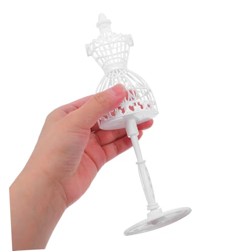 WEKAMOS 6 Stück Teiliges Mini Puppen Schaufensterpuppen Hohles Kreatives Design Stabiler Mini Kleiderständer für Puppenkleidung Zubehör Puppenhaus Dekoration Sichere Materialien von WEKAMOS