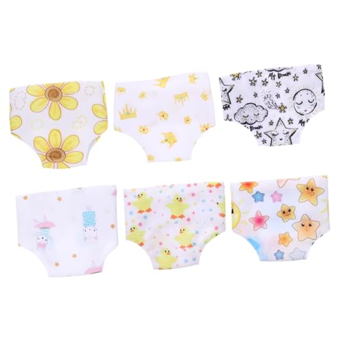 WEKAMOS 6 Stück Teiliges Puppenunterwäsche für Mädchenpuppen Niedliche Accessoires für Puppenkostüme für Kreative Rollenspiele und Puppenpflege WEKAMOS 6 Stück Teiliges Puppenunterwäsche für Mädchenpuppen Niedliche Accessoires für Puppenkostüme für Kreative Rollenspiele und Puppenpflege von WEKAMOS