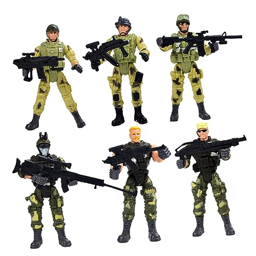 WEKAMOS 6 Stück Teiliges Special Forces Soldaten Modellspielzeug aus Sicherem Interaktiv für Fördert zu Spezialkräften und Hand Auge Koordination Geeignet für Jungen und Mädchen WEKAMOS 6 Stück Teiliges Special Forces Soldaten Modellspielzeug aus Sicherem Interaktiv für Fördert zu Spezialkräften und Hand Auge Koordination Geeignet für Jungen und Mädchen von WEKAMOS