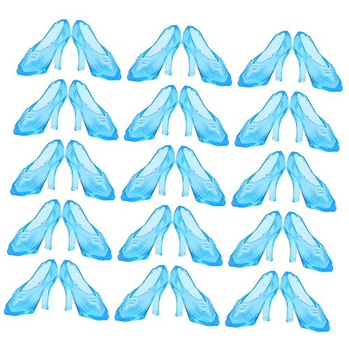 WEKAMOS 60 Paare aus Glaspantoffeln Puppenhaus Miniaturen hoch Mini-Schuhe Schuhspielzeug aus Kristall Kristall-High-Heel- Miniatur-Schuhe mit hohen Absätzen Plastik Blau WEKAMOS 60 Paare aus Glaspantoffeln Puppenhaus Miniaturen hoch Mini-Schuhe Schuhspielzeug aus Kristall Kristall-High-Heel- Miniatur-Schuhe mit hohen Absätzen Plastik Blau von WEKAMOS