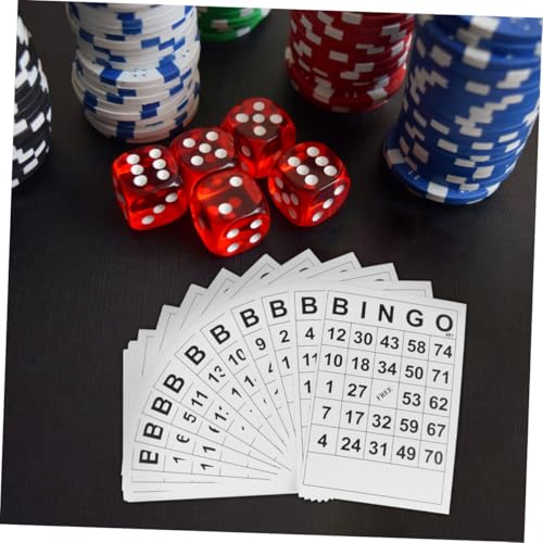 WEKAMOS 60 Stück Teiliges Bingo Spielkarten Beschichtetem Papier Langlebig und Ungiftig Fördert Spielerisch Geistige Entwicklung Einfache Spielregeln für Familie Freunde und Geeignet für von WEKAMOS