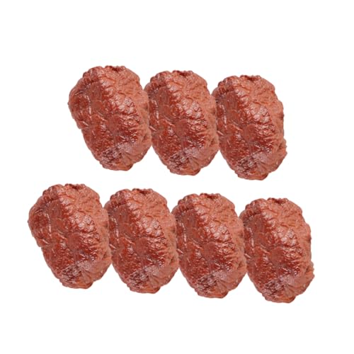 WEKAMOS 7 Stück Lebensechtes Lebensmittelmodell Fake-Food-Steak Gefälschte Steaks Groß Party Falsches Fleisch Künstliches Rindfleisch Künstliche Fleischrequisiten Realistisch Brown PVC WEKAMOS 7 Stück Lebensechtes Lebensmittelmodell Fake-Food-Steak Gefälschte Steaks Groß Party Falsches Fleisch Künstliches Rindfleisch Künstliche Fleischrequisiten Realistisch Brown PVC von WEKAMOS