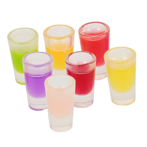 WEKAMOS 7 Stück Mini-Saftbecher Miniaturküche Puppenhaus Dekoration Spielzeugprop Spielzeugdekoration Zubehör Miniaturen für vorgeben Mini-Hausgetränkemodell Mini-Getränk Harz WEKAMOS 7 Stück Mini-Saftbecher Miniaturküche Puppenhaus Dekoration Spielzeugprop Spielzeugdekoration Zubehör Miniaturen für vorgeben Mini-Hausgetränkemodell Mini-Getränk Harz von WEKAMOS