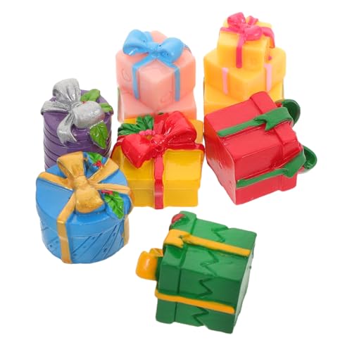 WEKAMOS 7 Stück Teiliges Miniatur Geschenkbox aus Farbigem Langlebigem Harz Realistische Kompakte Weihnachtsdeko und Ganzjährige Miniatur Geschenkboxen für DIY Basteln Tisch Regalschmuck WEKAMOS 7 Stück Teiliges Miniatur Geschenkbox aus Farbigem Langlebigem Harz Realistische Kompakte Weihnachtsdeko und Ganzjährige Miniatur Geschenkboxen für DIY Basteln Tisch Regalschmuck von WEKAMOS