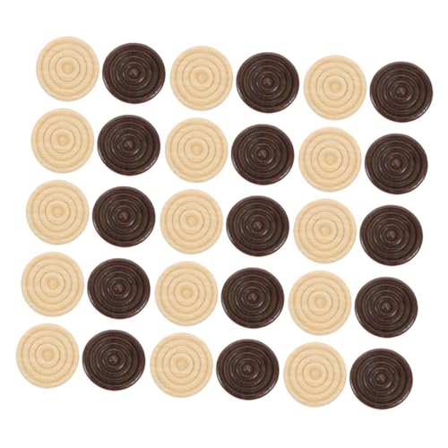 WEKAMOS 72 Stück Teiliges Holz Schachfiguren Dame Spielsteine Robuste Brettspiel Zubehör für Unvergessliche Spielabende und Partys aus Hochwertigem Holz Handlich und Sicher WEKAMOS 72 Stück Teiliges Holz Schachfiguren Dame Spielsteine Robuste Brettspiel Zubehör für Unvergessliche Spielabende und Partys aus Hochwertigem Holz Handlich und Sicher von WEKAMOS