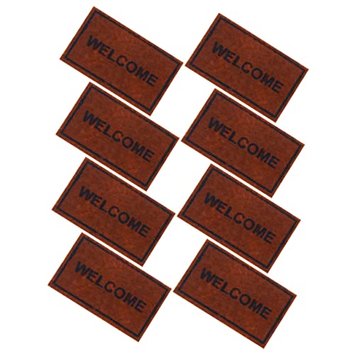 WEKAMOS 8 Stück Simulierter Nicht gewebter Teppich Teppiche Puppe klein winzig Mini-Teppich Mini-Fußmatten- Mini-Zubehör dekorativer Miniaturteppich Miniatur-Teppich Vlies WEKAMOS 8 Stück Simulierter Nicht gewebter Teppich Teppiche Puppe klein winzig Mini-Teppich Mini-Fußmatten- Mini-Zubehör dekorativer Miniaturteppich Miniatur-Teppich Vlies von WEKAMOS