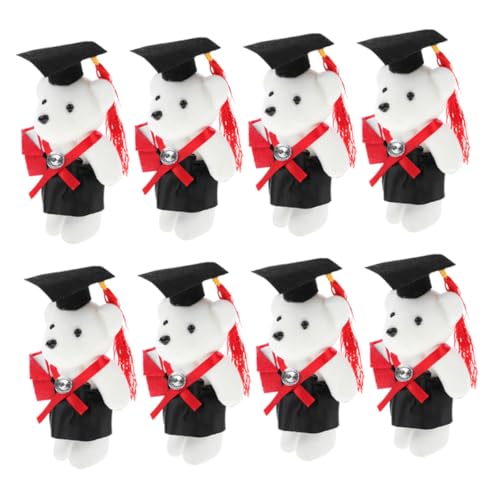 WEKAMOS 8 Stück Teiliges Mini Abschlussbär Niedlicher Plüschbär für DIY Blumenstrauß Kreative Abschlussfeier Deko Weiche Stofftiere Vielseitig und Langlebig für Gratulationen zur WEKAMOS 8 Stück Teiliges Mini Abschlussbär Niedlicher Plüschbär für DIY Blumenstrauß Kreative Abschlussfeier Deko Weiche Stofftiere Vielseitig und Langlebig für Gratulationen zur von WEKAMOS