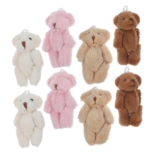 WEKAMOS 8 Stück Teiliges Mini Kuscheltier Bären Plüsch Bär Schlüsselanhänger und Langlebig als Anhänger für Taschen Halsketten Hüte und Partydeko WEKAMOS 8 Stück Teiliges Mini Kuscheltier Bären Plüsch Bär Schlüsselanhänger und Langlebig als Anhänger für Taschen Halsketten Hüte und Partydeko von WEKAMOS