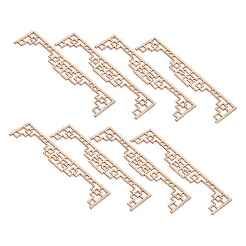 WEKAMOS 8stücke Miniatur-fensterschirme Aus Holz Chinesischer Stil Für Puppenhaus Wohnzimmer Foto-Requisite Mini-schirmspielzeuge Architekturmodelle Hohlschirmmodelle WEKAMOS 8stücke Miniatur-fensterschirme Aus Holz Chinesischer Stil Für Puppenhaus Wohnzimmer Foto-Requisite Mini-schirmspielzeuge Architekturmodelle Hohlschirmmodelle von WEKAMOS