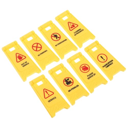 WEKAMOS 8 Stück Teiliges Miniatur Verkehrszeichen für Realistische Form Warnschilder Pädagogisch für Verkehrssicherheit für Rollenspiele und Frühe Verkehrserziehung WEKAMOS 8 Stück Teiliges Miniatur Verkehrszeichen für Realistische Form Warnschilder Pädagogisch für Verkehrssicherheit für Rollenspiele und Frühe Verkehrserziehung von WEKAMOS