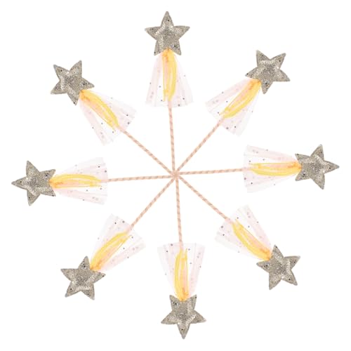 WEKAMOS 8 Stück Teiliges Prinzessin Zauberstab mit Glitter Sternenform Tragbar und Dekorativ für Mädchen Cosplay Bühnenauftritte Party und Kreatives Rollenspiel WEKAMOS 8 Stück Teiliges Prinzessin Zauberstab mit Glitter Sternenform Tragbar und Dekorativ für Mädchen Cosplay Bühnenauftritte Party und Kreatives Rollenspiel von WEKAMOS