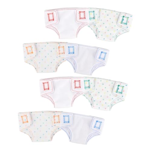 WEKAMOS 8 Stück Teiliges Puppenunterwäsche aus Waschbarem Niedliche Puppenpanties und Windeln Praktische Puppenkleidung für Amerikanische Mädchenpuppen Stilvolle Accessoires zum Ankleiden WEKAMOS 8 Stück Teiliges Puppenunterwäsche aus Waschbarem Niedliche Puppenpanties und Windeln Praktische Puppenkleidung für Amerikanische Mädchenpuppen Stilvolle Accessoires zum Ankleiden von WEKAMOS