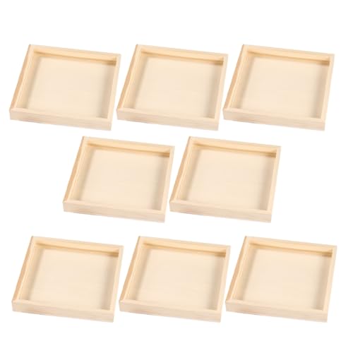 WEKAMOS 8 Stück Teiliges Puzzle Tablett aus Stabilem Holz mit Glatter Oberfläche Quadratische Aufbewahrungs und Sortierbehälter für Puzzles Kleines Holztablett für Familienaktivitäten WEKAMOS 8 Stück Teiliges Puzzle Tablett aus Stabilem Holz mit Glatter Oberfläche Quadratische Aufbewahrungs und Sortierbehälter für Puzzles Kleines Holztablett für Familienaktivitäten von WEKAMOS