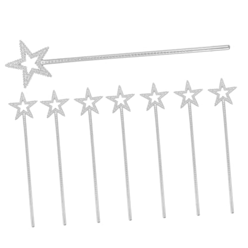 WEKAMOS 8 Stück Teiliges Sternform Leichte Plastik fee Sticks für Mädchen Kreatives Partyzubehör Handlich und Dekorativ als Geburtstagsgeschenk von WEKAMOS