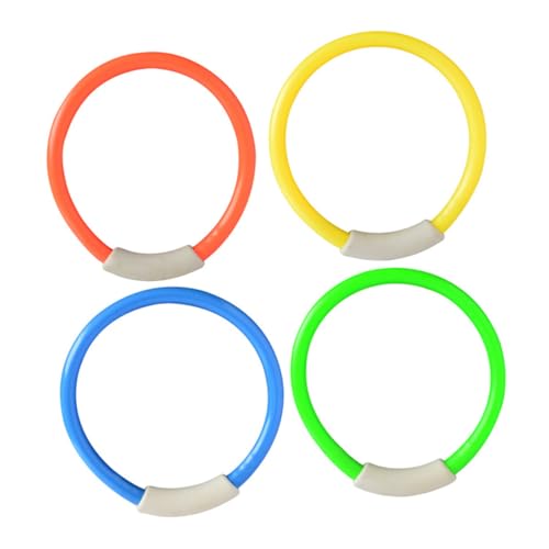 WEKAMOS 8 Stück Teiliges Tauchringset Wasserspielzeug aus Robustem Kunststoff Buntes Unterwasser Diving Training für Jungen Mädchen Sicherer Pool Spaß und Lernhilfe von WEKAMOS