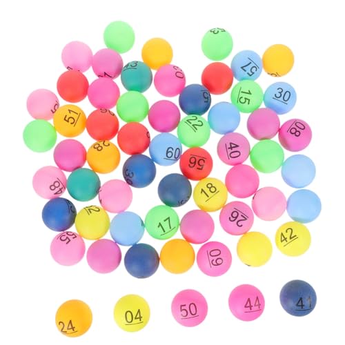 WEKAMOS 80 Stück Plastikkugeln mit Nummern für Spiele Bingo und Gewinnspiele Farbige Nummerierte Bälle für Interaktive Aktivitäten und Auslosungen Leicht und Transportabel WEKAMOS 80 Stück Plastikkugeln mit Nummern für Spiele Bingo und Gewinnspiele Farbige Nummerierte Bälle für Interaktive Aktivitäten und Auslosungen Leicht und Transportabel von WEKAMOS
