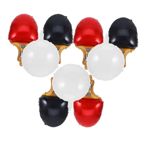 WEKAMOS 9 Stück Teiliges Tischtennis Sportparty Ballon Dekorationen mit Schläger und Ballform Wiederverwendbar Leicht Aufzublasen für Geburtstag Karneval Sportliche Events von WEKAMOS