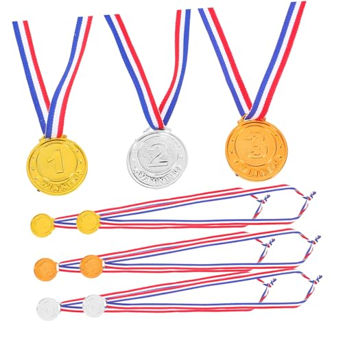WEKAMOS 9pcs -plastikmedaillen Für Kinder Sportparty Bevorzugt Das Klassenzimmer Belohnungen Leichtgewichtige Medaillen Für Fußballwettbewerbe Feiern von WEKAMOS
