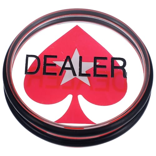 WEKAMOS Acryl Poker Dealer Button Double Sided Langlebig Robust Rund Kanten für Poker Spiel Zubehör Pokerchip Marker WEKAMOS Acryl Poker Dealer Button Double Sided Langlebig Robust Rund Kanten für Poker Spiel Zubehör Pokerchip Marker von WEKAMOS