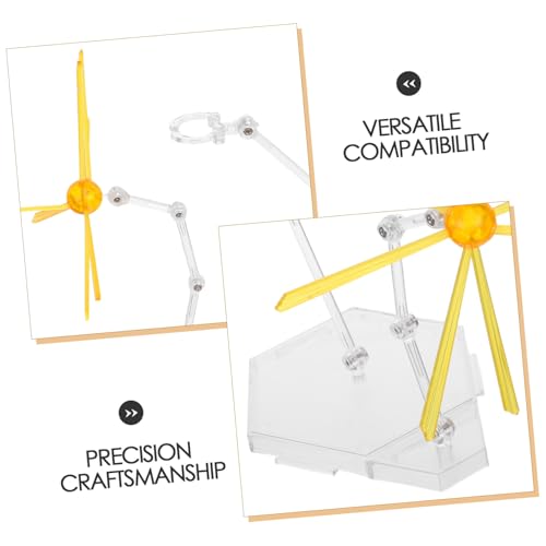 WEKAMOS Actionfigur Displayständer mit Spezialeffekten Verstellbarer Puppenhalter für Realistische Szenen Modellbasis Zubehör Stabiler Figurenständer für Dynamische Actionfiguren Gelb WEKAMOS Actionfigur Displayständer mit Spezialeffekten Verstellbarer Puppenhalter für Realistische Szenen Modellbasis Zubehör Stabiler Figurenständer für Dynamische Actionfiguren Gelb von WEKAMOS