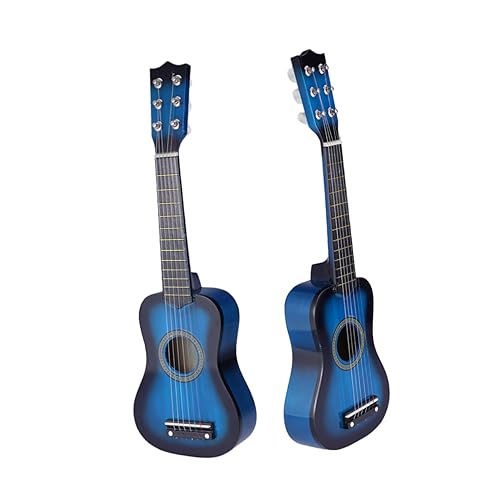 WEKAMOS Akustikgitarre für Tragbare Holz Gitarre für Anfänger Geeignet als Musikinstrument für Junge Mädchen Gitarre Blau für Erste Musikalische Erfahrungen von WEKAMOS