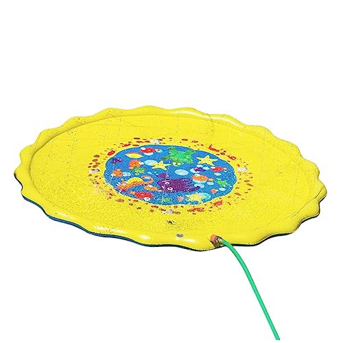 WEKAMOS Aufblasbare Sprühspielmatte für Garten und Strand Portable PVC Spielmatte mit Bunten Ozeanmotiven für Familien und Ab Monaten Strapazierfähig und Leak von WEKAMOS