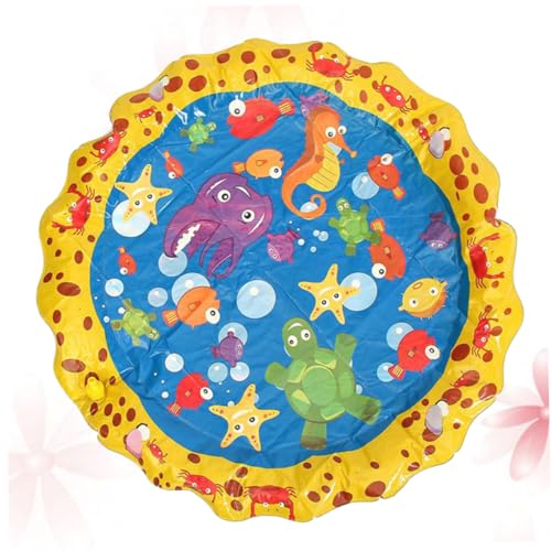 WEKAMOS Aufblasbare Wassermatte für Sprinkler Spielmatte für Garten und Pool PVC Wasserspielzeug Faltbares Design für Sommer Spaß WEKAMOS Aufblasbare Wassermatte für Sprinkler Spielmatte für Garten und Pool PVC Wasserspielzeug Faltbares Design für Sommer Spaß von WEKAMOS