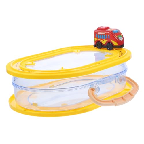 WEKAMOS Aufziehbare Autoboxen Miniaturauto Mini-Auto- Interaktives Spielzeugauto Zum Aufziehen Schreibtisch Organizer Reisekoffer Aufziehauto Mini-autoimitat Rot Plastik von WEKAMOS