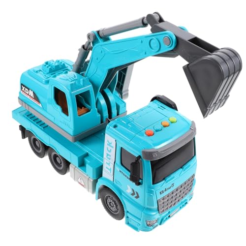 WEKAMOS Bagger Inertial Bagger Fahrzeug mit Licht und Musik Technisches Fahrzeugspielzeug für Jungen Lernspielzeug für Ingenieurfahrzeuge Geschenkidee für Jahre von WEKAMOS