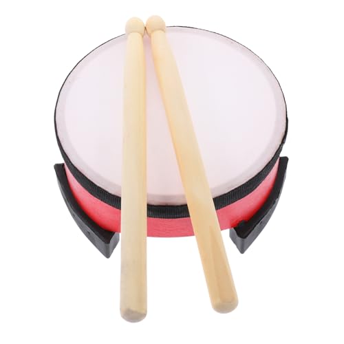 WEKAMOS Bodentrommel Rot mit Schlägeln Langlebiges Pädagogisches Percussion für Rhythmusförderung und Musikalische Aufführungen Geeignet für Kleinkinder und Musikfeiern von WEKAMOS