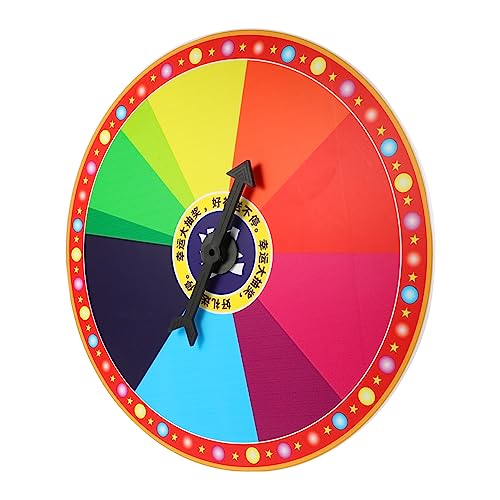 WEKAMOS Buntes Drehbares Partyspiel Zubehör Wandmontage Farbiges Preisrad für Spiele Karneval Messe und Unterricht Kompaktes für Erwachsene WEKAMOS Buntes Drehbares Partyspiel Zubehör Wandmontage Farbiges Preisrad für Spiele Karneval Messe und Unterricht Kompaktes für Erwachsene von WEKAMOS