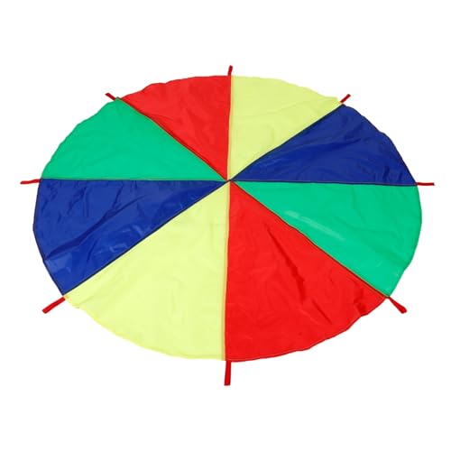 WEKAMOS Buntes Regenbogen Schirmspielzeug mit Griffen Robustes Outdoor Kinderspielgerät für Kindergarten Kooperatives Gruppenspiel Koordination Balance und Motorik WEKAMOS Buntes Regenbogen Schirmspielzeug mit Griffen Robustes Outdoor Kinderspielgerät für Kindergarten Kooperatives Gruppenspiel Koordination Balance und Motorik von WEKAMOS