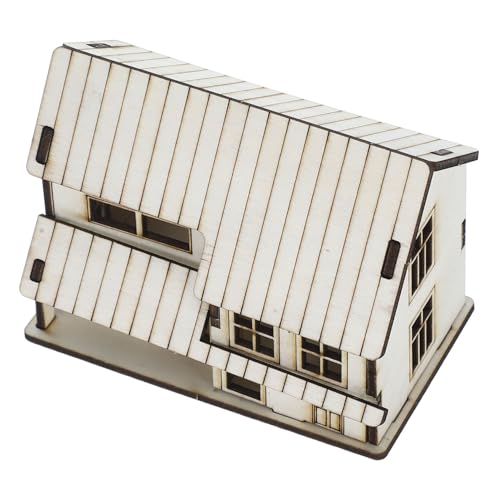 WEKAMOS DIY Miniatur holzhaus Bausatz Puzzle Beige Rustikale Tischdekoration für Erwachsene und Detailliertes Modellhaus für Wohnraum Basteln und Sammlungen WEKAMOS DIY Miniatur holzhaus Bausatz Puzzle Beige Rustikale Tischdekoration für Erwachsene und Detailliertes Modellhaus für Wohnraum Basteln und Sammlungen von WEKAMOS