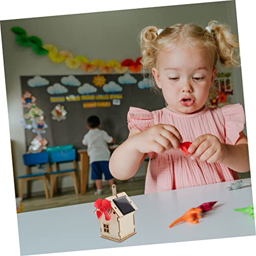WEKAMOS DIY Photovoltaik Bausatz Wissenschaft Experiment Kit Zuverlässiges Stem Lernspielzeug für Jungen und Mädchen Handliches Solarhaus Materialset für Kreative Bastelprojekte Fördert von WEKAMOS