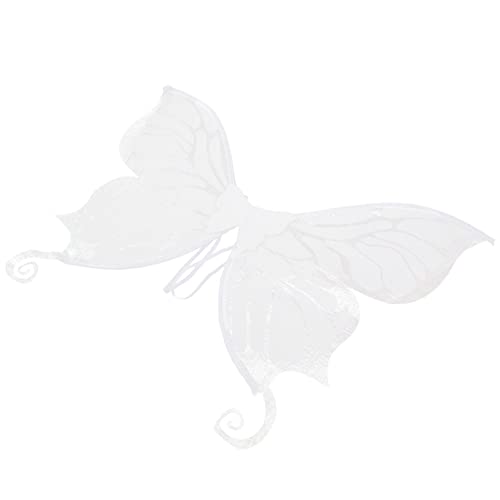 WEKAMOS Damen Elegante Schmetterlingsflügel Für Kostümpartys Bühnenauftritte Und Festivals Weißes Design Für Zauberhafte Auftritte von WEKAMOS