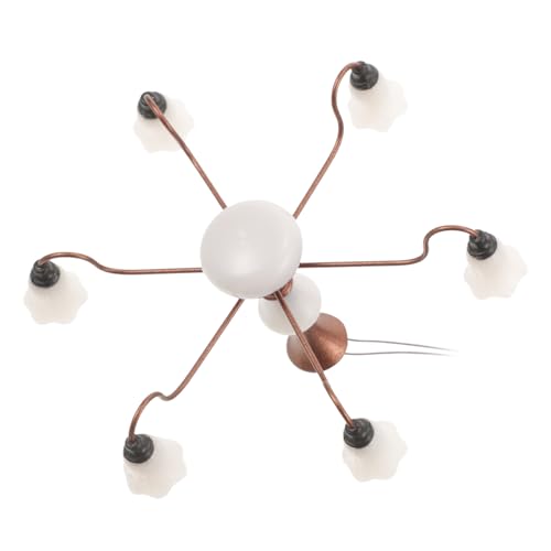 WEKAMOS Deckenlampe für Puppenhaus Kleine Hängelampe Dekoration für Modelle und Szenen für Schlafzimmer Wohnzimmer und Mikrolandschaften Vielseitiges Zubehör WEKAMOS Deckenlampe für Puppenhaus Kleine Hängelampe Dekoration für Modelle und Szenen für Schlafzimmer Wohnzimmer und Mikrolandschaften Vielseitiges Zubehör von WEKAMOS