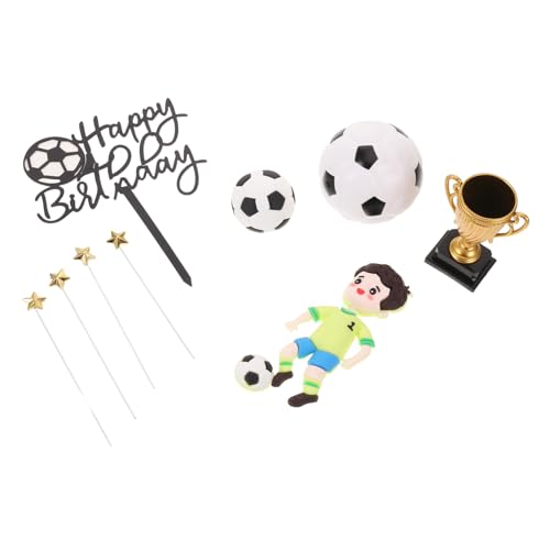WEKAMOS Dekoration Realistische Spieler Figuren Fußball Goldene Sterne Wiederverwendbar für Geburtstage Sportfeiern WEKAMOS Dekoration Realistische Spieler Figuren Fußball Goldene Sterne Wiederverwendbar für Geburtstage Sportfeiern von WEKAMOS