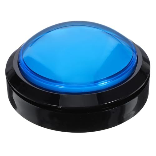 WEKAMOS Digitaler Responder Spielbuzzer mit Großen Tasten und LED Licht Akustisches Signal Spielerfreundlich für Quizabende und Klassenzimmer ohne Batterien Blau Zufällige Farbe von WEKAMOS