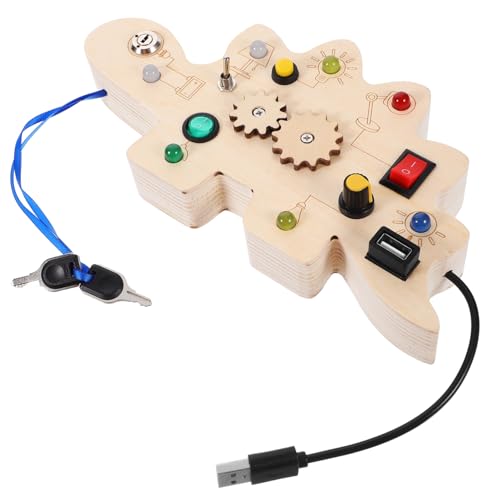 WEKAMOS Dinosaurier Elektronik für Montessori Lernspielzeug Kognitives mit LED Lichtschalter Robustes für Kleinkinder Spaß und Bildung Vereint WEKAMOS Dinosaurier Elektronik für Montessori Lernspielzeug Kognitives mit LED Lichtschalter Robustes für Kleinkinder Spaß und Bildung Vereint von WEKAMOS