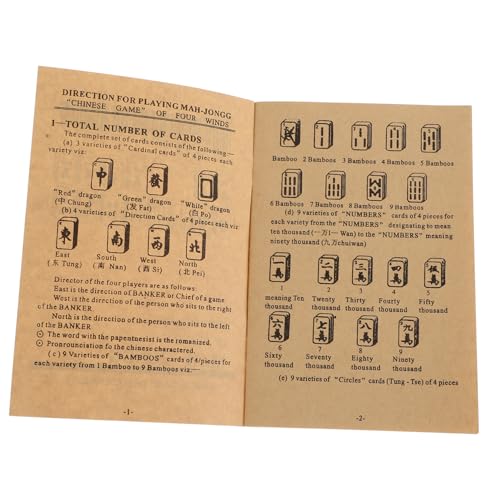 WEKAMOS Englische Mahjong Anleitung Buch Vintage Regelwerk Komplett Chinese Mahjong Lernhandbuch Für Anfänger Und Fortgeschrittene Brettspiel Guide WEKAMOS Englische Mahjong Anleitung Buch Vintage Regelwerk Komplett Chinese Mahjong Lernhandbuch Für Anfänger Und Fortgeschrittene Brettspiel Guide von WEKAMOS