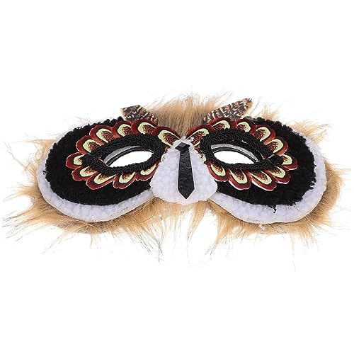 WEKAMOS Eulenmaske für Karneval und Kostümparty Robustes Material Detailreiches Design für Halloween Cosplay und Bühnenauftritte Dekoratives Tiermasken Accessoire von WEKAMOS