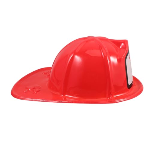 WEKAMOS Feuerwehrhelm aus Stabilem Leicht und Bequem für Feuerwehrmann Kostüm Halloween Karneval und Cosplay Kreatives Party Accessoire für Jungen und Mädchen von WEKAMOS