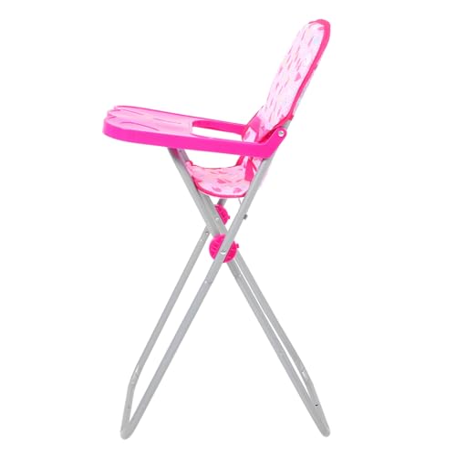 WEKAMOS Für Esszimmerstühle Spielzeughochstuhl Für Puppen Puppenstuhl Puppenhochstuhl -hochstuhl Möbel Puppenhaus-hochstuhl Partyspiele Hochstuhl Puppensachen Stoff Rosa von WEKAMOS
