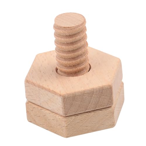 WEKAMOS Geometrisches Schraubspielzeug aus Holz Lernspielzeug zur Formzuordnung für Ab Jahren von Feinmotorik und Hand Auge Koordination Sicheres Material WEKAMOS Geometrisches Schraubspielzeug aus Holz Lernspielzeug zur Formzuordnung für Ab Jahren von Feinmotorik und Hand Auge Koordination Sicheres Material von WEKAMOS