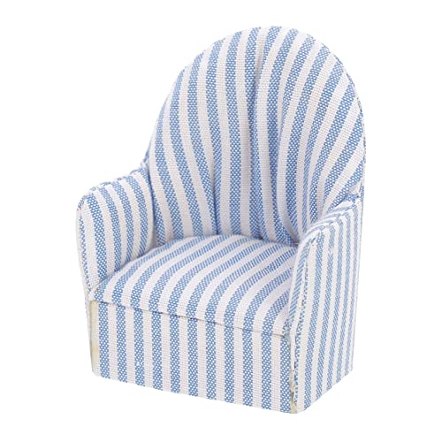 WEKAMOS Gestreiftes Mini-Sofa Mini-Sofa-Modell Miniatur-Sofa-Ornament Simulation Sofamodell Mini-haussofa-Modell Miniatur-Sofa-Modell Sofa-schmuck Mini-möbelschmuck Stripe Stoff von WEKAMOS
