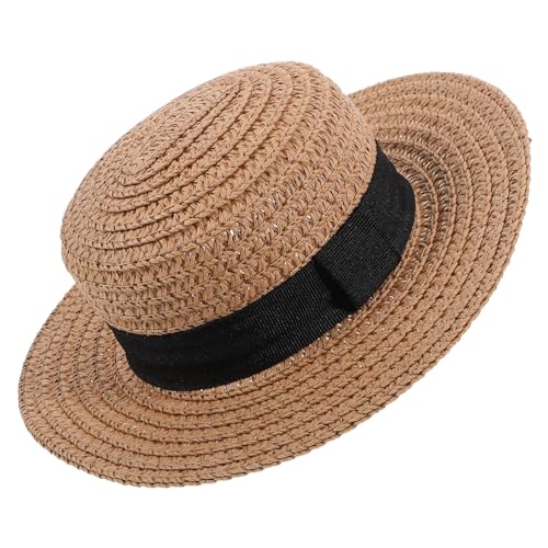 WEKAMOS Gewebter Strohhut für Puppen Dekorativer für DIY Dekoration Puppenanzieh Accessoire Langlebig und Hautfreundlich Perfektes Zubehör für Kreative WEKAMOS Gewebter Strohhut für Puppen Dekorativer für DIY Dekoration Puppenanzieh Accessoire Langlebig und Hautfreundlich Perfektes Zubehör für Kreative von WEKAMOS