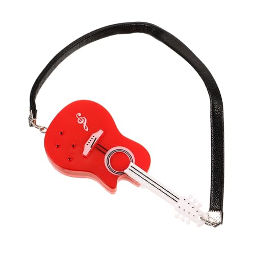 WEKAMOS Gitarre für Puppen Rotes Gitarrenmodell DIY für Mikro Landschaftsdekoration für Puppenhauszubehör und Kreative Spielideen WEKAMOS Gitarre für Puppen Rotes Gitarrenmodell DIY für Mikro Landschaftsdekoration für Puppenhauszubehör und Kreative Spielideen von WEKAMOS