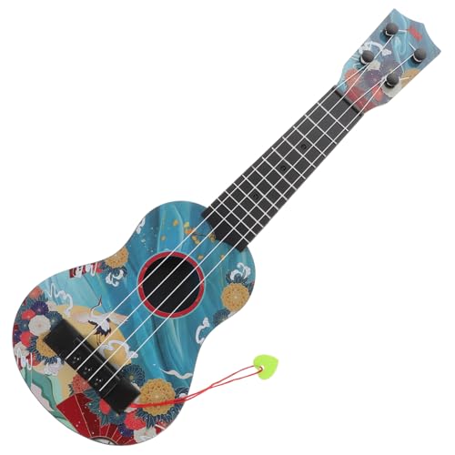 WEKAMOS Gitarren Mini Ukulele Einstellbares Musikinstrument Pädagogisches Lernspielzeug Robustes Kunststoffmodell für Anfänger und Frühe von WEKAMOS