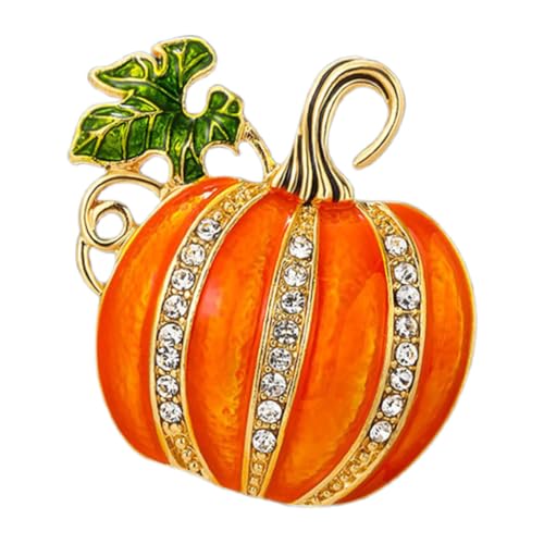 WEKAMOS Glitzernde Kürbis Brosche mit Emaille Schutz Leichte Festliche Anstecknadel für Strickjacken Pullover und Schals Stylisches Halloween und Erntedank Schmuckaccessoire WEKAMOS Glitzernde Kürbis Brosche mit Emaille Schutz Leichte Festliche Anstecknadel für Strickjacken Pullover und Schals Stylisches Halloween und Erntedank Schmuckaccessoire von WEKAMOS